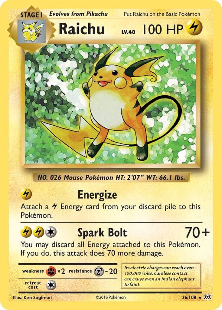 Raichu #36 - Non Holo