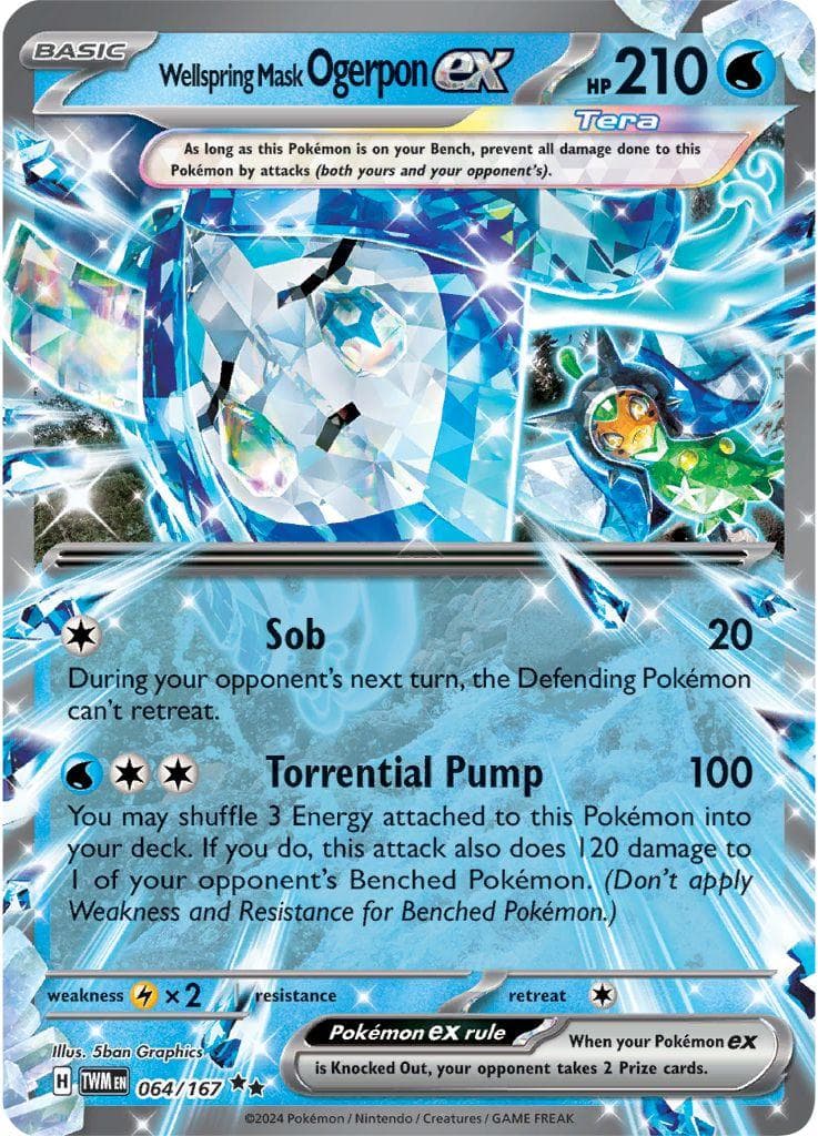 Wellspring Mask Ogerpon ex #64 - NM