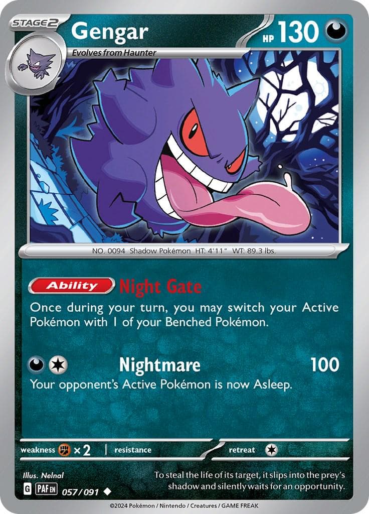 Gengar #57 - NON HOLO - NM