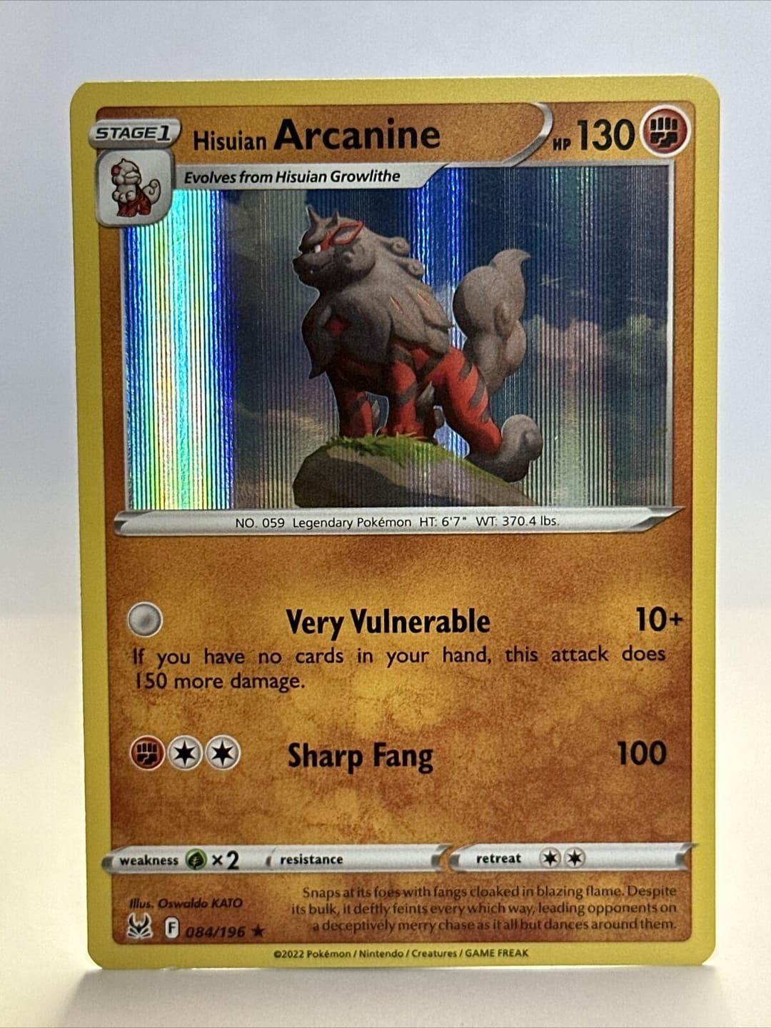Hisuian Arcanine [Holo] #84